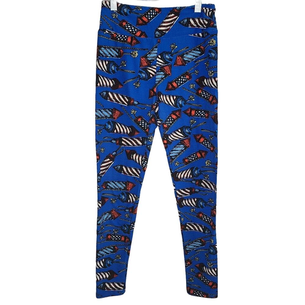 💙 (3 for $20) LuLaRoe American USA Firework Leggings OS Fourth Of July